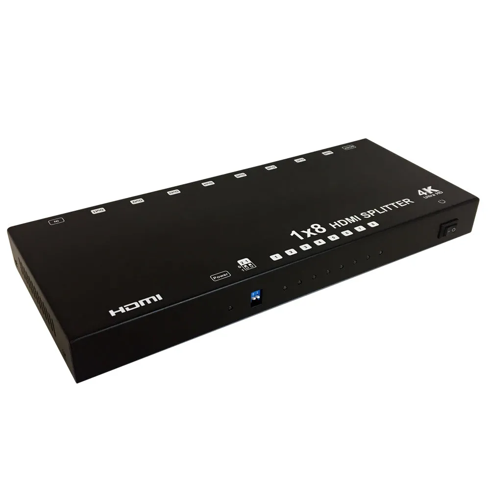 1x8 HDMI Splitter - 4Kx2K@60Hz - EDID - HDCP - YUV 4:2:0