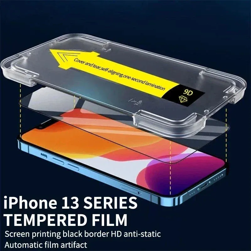 3-Pack 8K Tempered Glass Privacy Screen Protector for iPhone 11, 12, 13, 14, 15, Pro Max, XR.