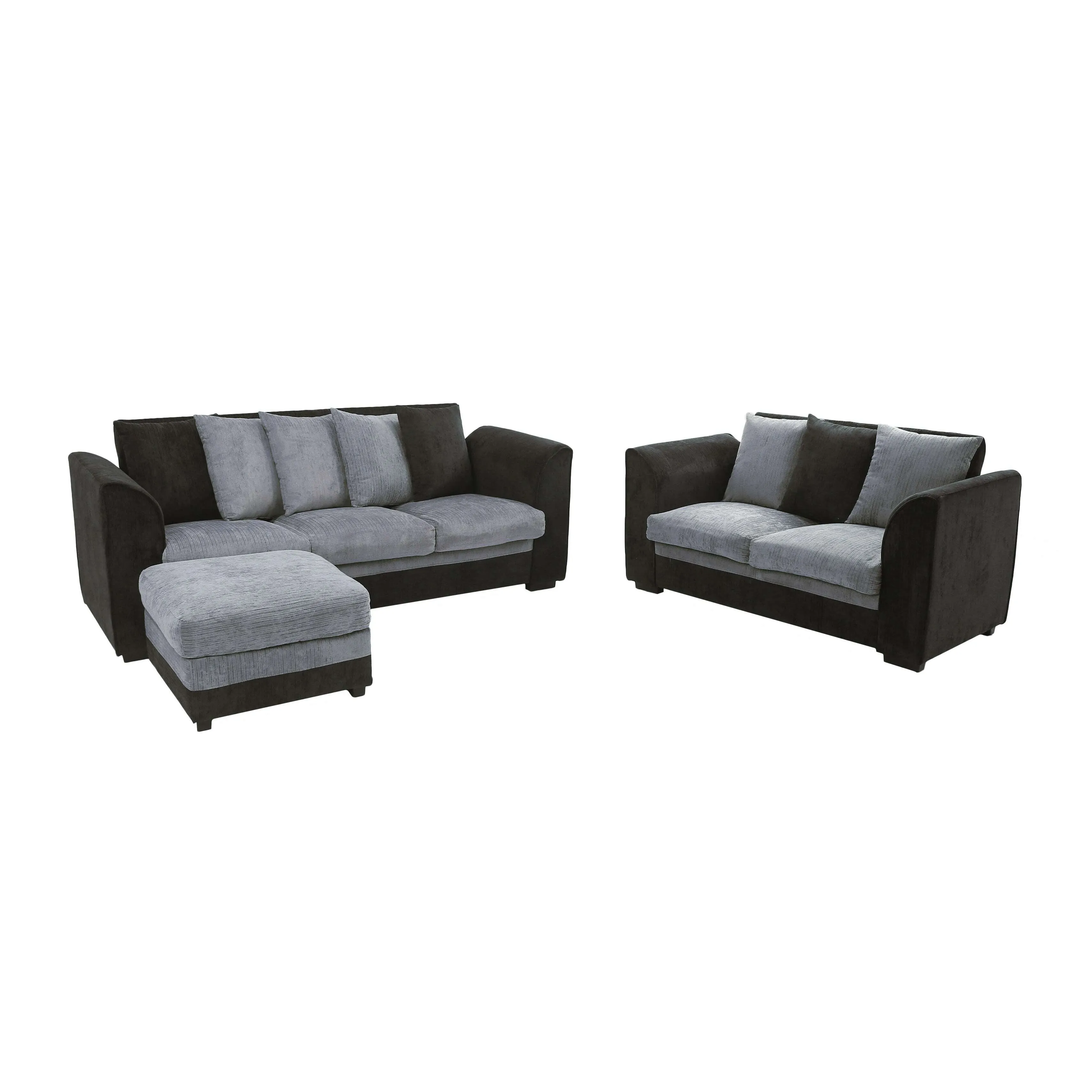 3 pcs Living room set by TFC&H Co.（Sofa Loveseat Ottoman）- Ships from The US