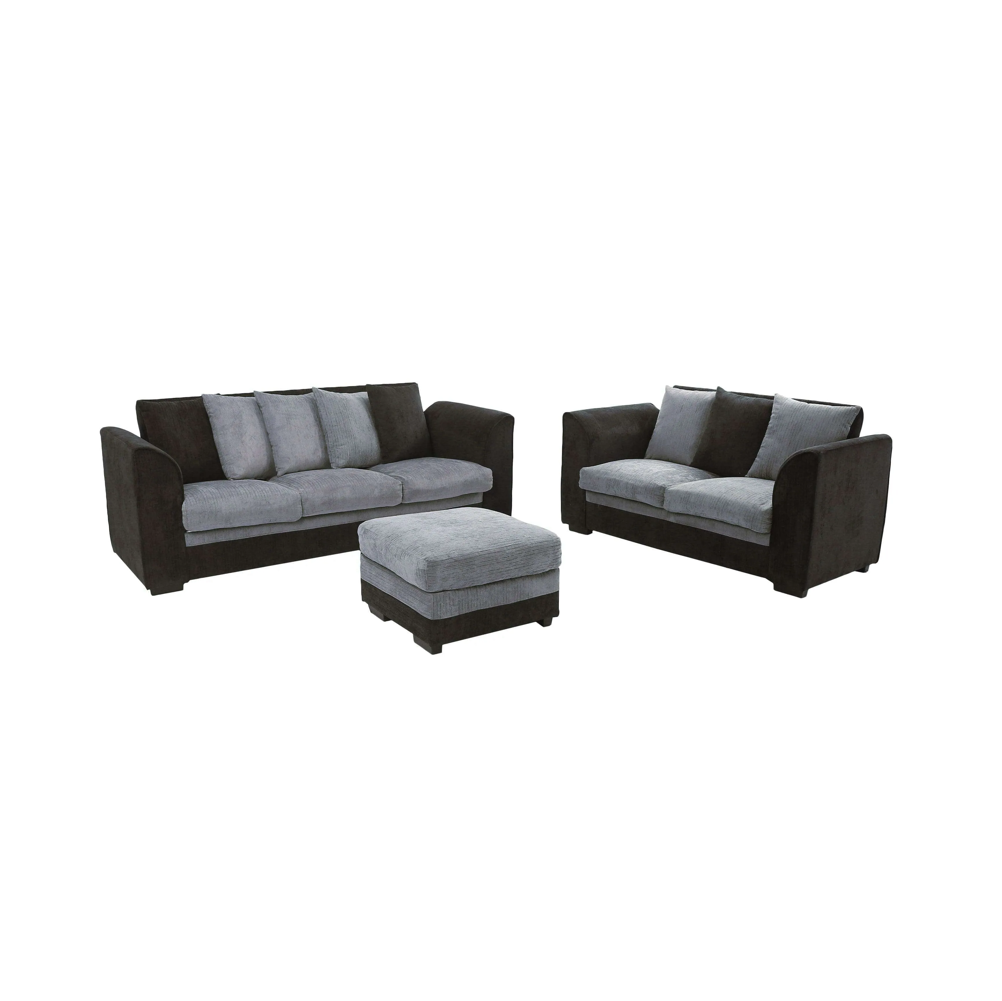 3 pcs Living room set by TFC&H Co.（Sofa Loveseat Ottoman）- Ships from The US