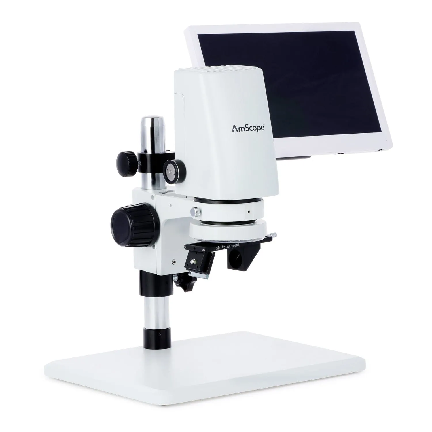 AmScope DM750 Series Zoom Tabletop Video Inspection Digital Microscope System 0.7X-5X Magnification Optional 1080p Monitor & 3D Rotary Viewer