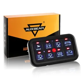 Auxbeam 8 Gang LED Switch Panel Kit (One-Sided)