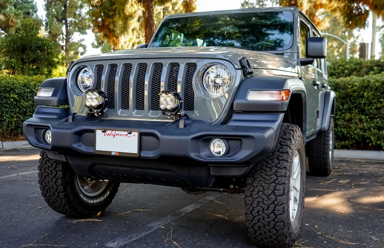 BAJA DESIGNS | Jeep Gladiator 2020-2024 & Wrangler JL 2018-2024 LP6 Pro Bumper Light Kit With OE Plastic Bumper