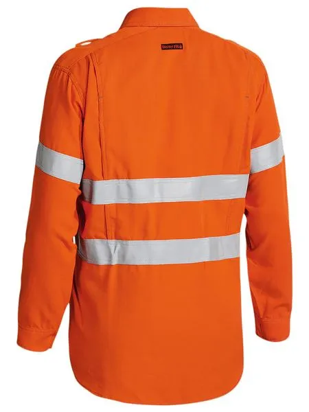 Bisley Tencate Tecasafe Taped Fr Hi Vis Light Weight Vented Long Sleeve Shirt (BS8097T)