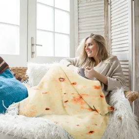 Burrito Tortilla Throw Blanket