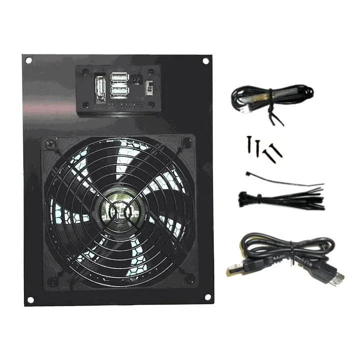 CG Cabcool 1201 Deluxe Single 120mm Fan USB Pre-set Thermostat Cooling Unit