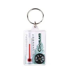 Coghlans Thermometer and Compass Key Ring