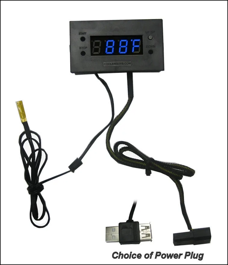 Coolerguys Thermal Monitor with Digital LED Display