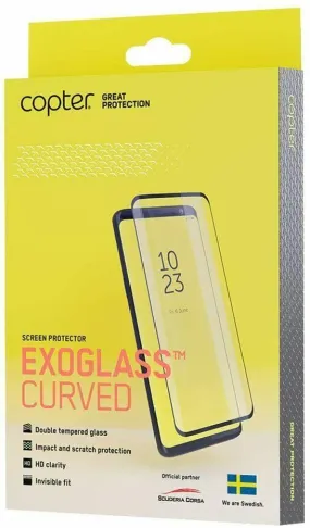 Copter Exoglass Curved Black Screen Guard Protector for iPhone XR 11 6.1"