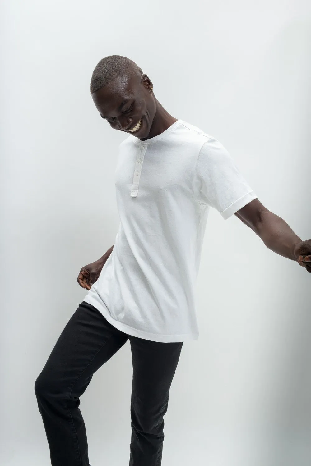 Departure | Men's Anti-Stain Linen Cotton Blend Henley Top