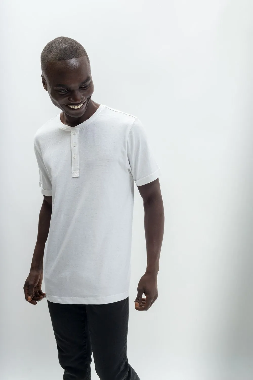 Departure | Men's Anti-Stain Linen Cotton Blend Henley Top