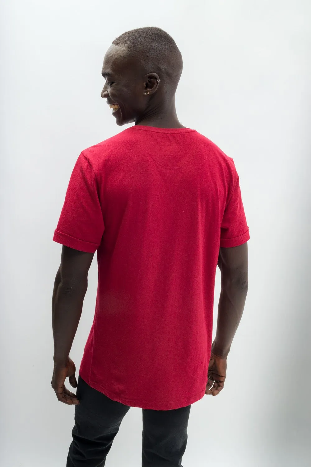 Departure | Men's Anti-Stain Linen Cotton Blend Henley Top