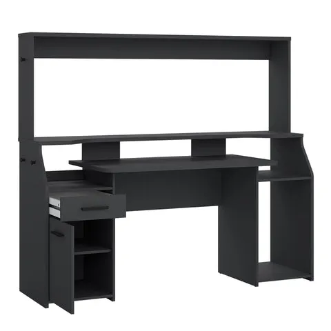 Function Plus Gaming Desk with 1 Door   1 Drawer