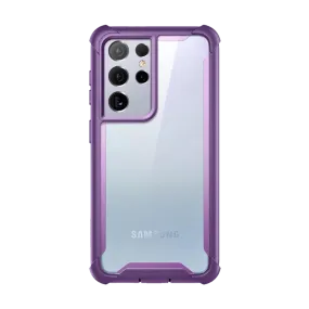 Galaxy S21 Ultra Ares Clear Rugged Case - Purple