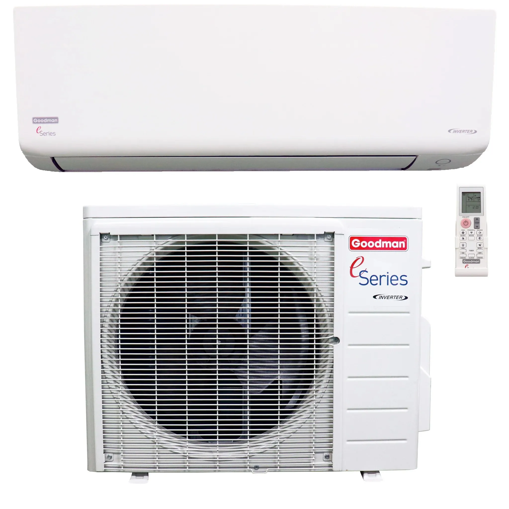 Goodman® e-Series Mini Split 12,000 BTU 18 SEER Single Zone Ductless Air Conditioner and Heat Pump - 208/230V