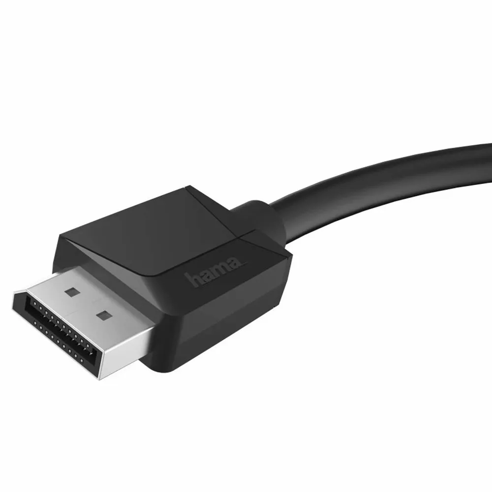 Hama 1.5M DP 1.2 4K Ultra-HD Display Port Cable - Black | 444684