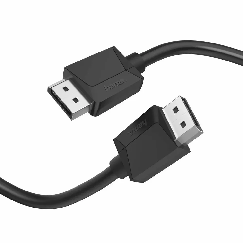 Hama 1.5M DP 1.2 4K Ultra-HD Display Port Cable - Black | 444684