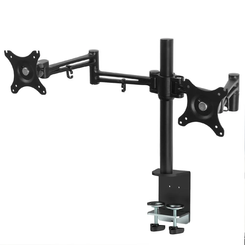 Heavy Duty Dual Monitor Arm Desk Mount Bracket, 360° Swivel - Artiss