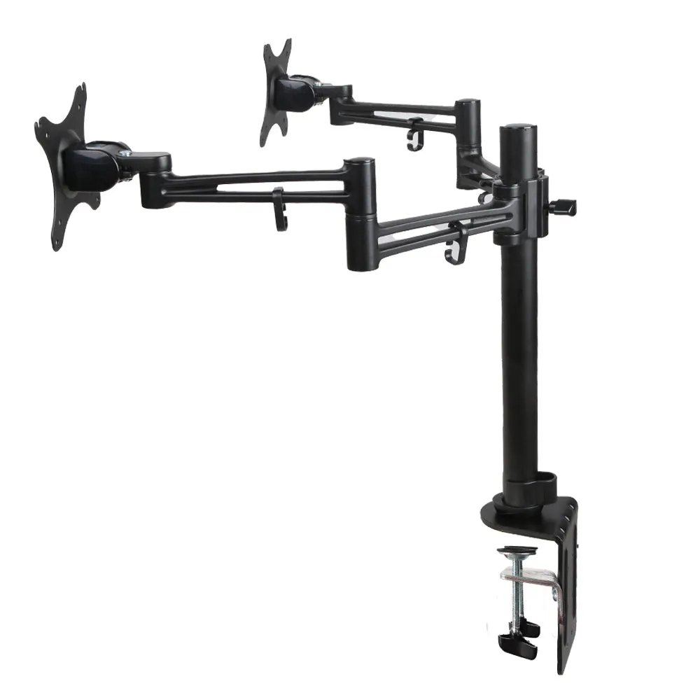 Heavy Duty Dual Monitor Arm Desk Mount Bracket, 360° Swivel - Artiss