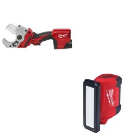 Milwaukee 2470-21 M12 Cordless PVC Shear Kit W/ FREE 2367-20 M12 Flood Light