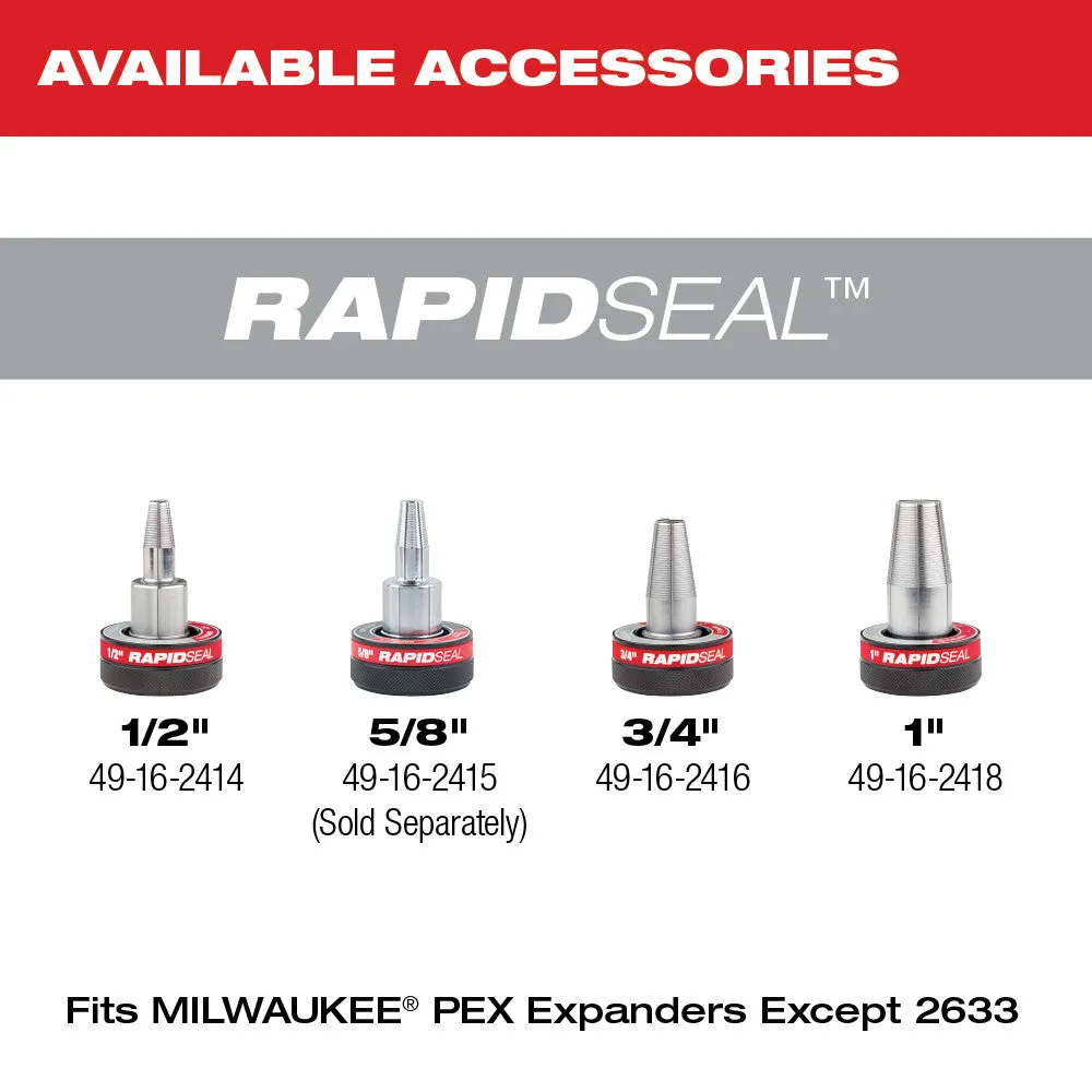 Milwaukee 2532-22 M12 FUEL™ ProPEX® Expander Kit w/ 1/2"-1" RAPID SEAL™ ProPEX® Expander Heads