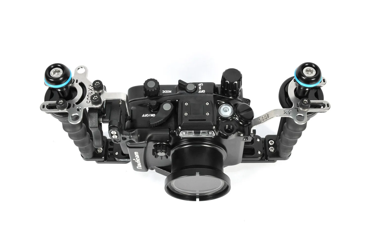 NA-RX100V Pro Package Housing for RX100V including Flexitray, Right Handle, Ball Mounts, and Shutter Release Extension