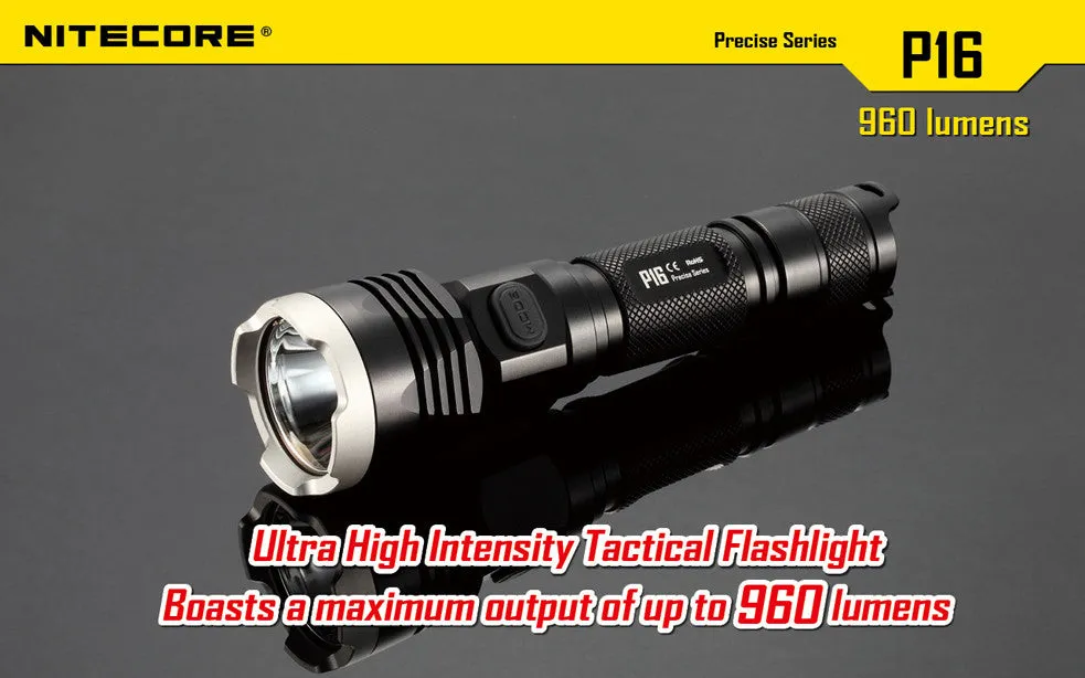 Nitecore P16 Ultra High Intensity Tactical LED Flashlight with USB NL1826R Li-ion battery