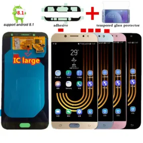 Original Super Amoled pantalla LCD para Samsung Galaxy J7 Pro 2017 J730 J730F pantalla LCD y montaje de digitalizador con pantal