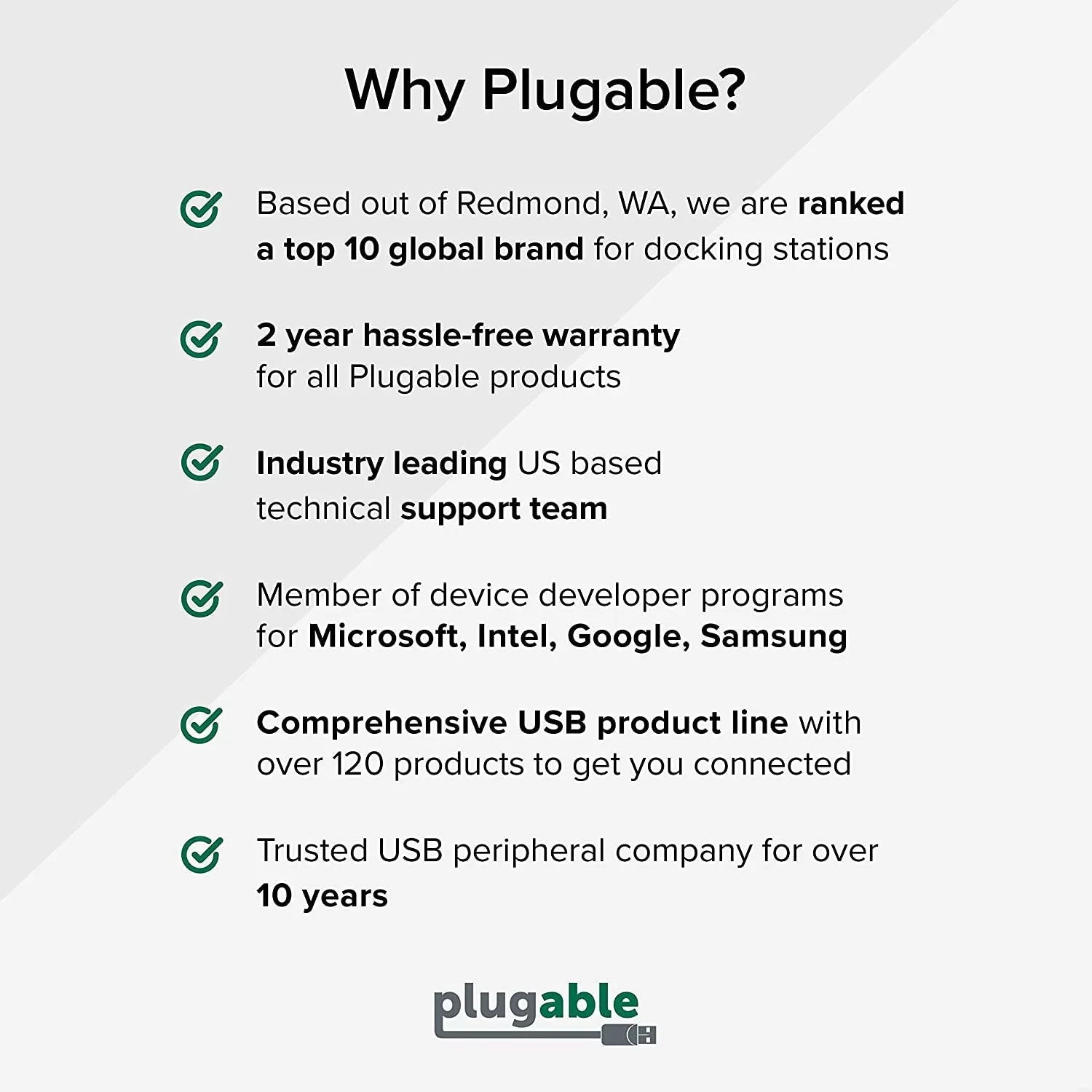 Plugable 4K Displayport and HDMI Dual Monitor Adapter with Ethernet for USB 3.0 and USB-C, Compatible with Windows and Mac