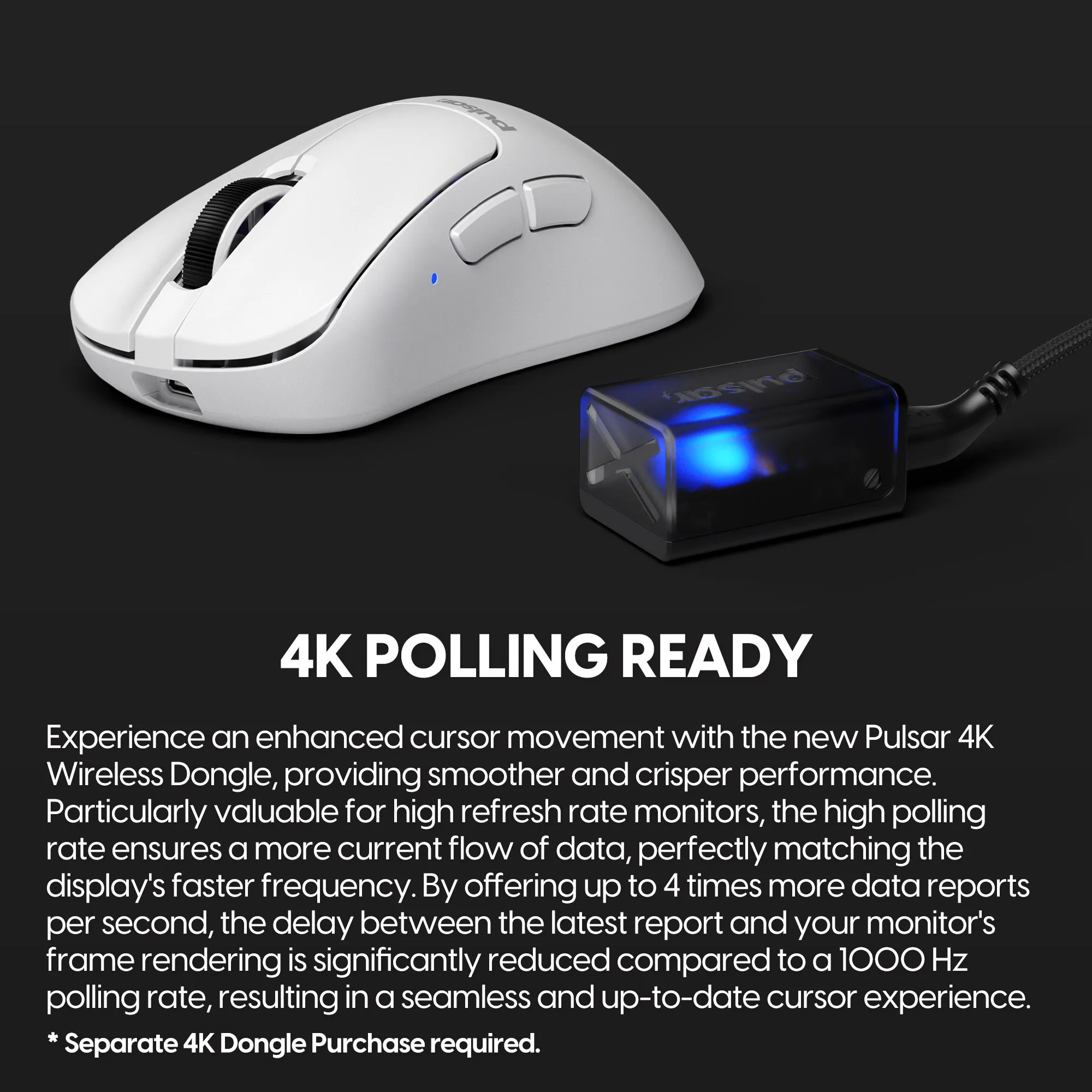 Pulsar Xlite V3 Mini Wireless Gaming Mouse - White