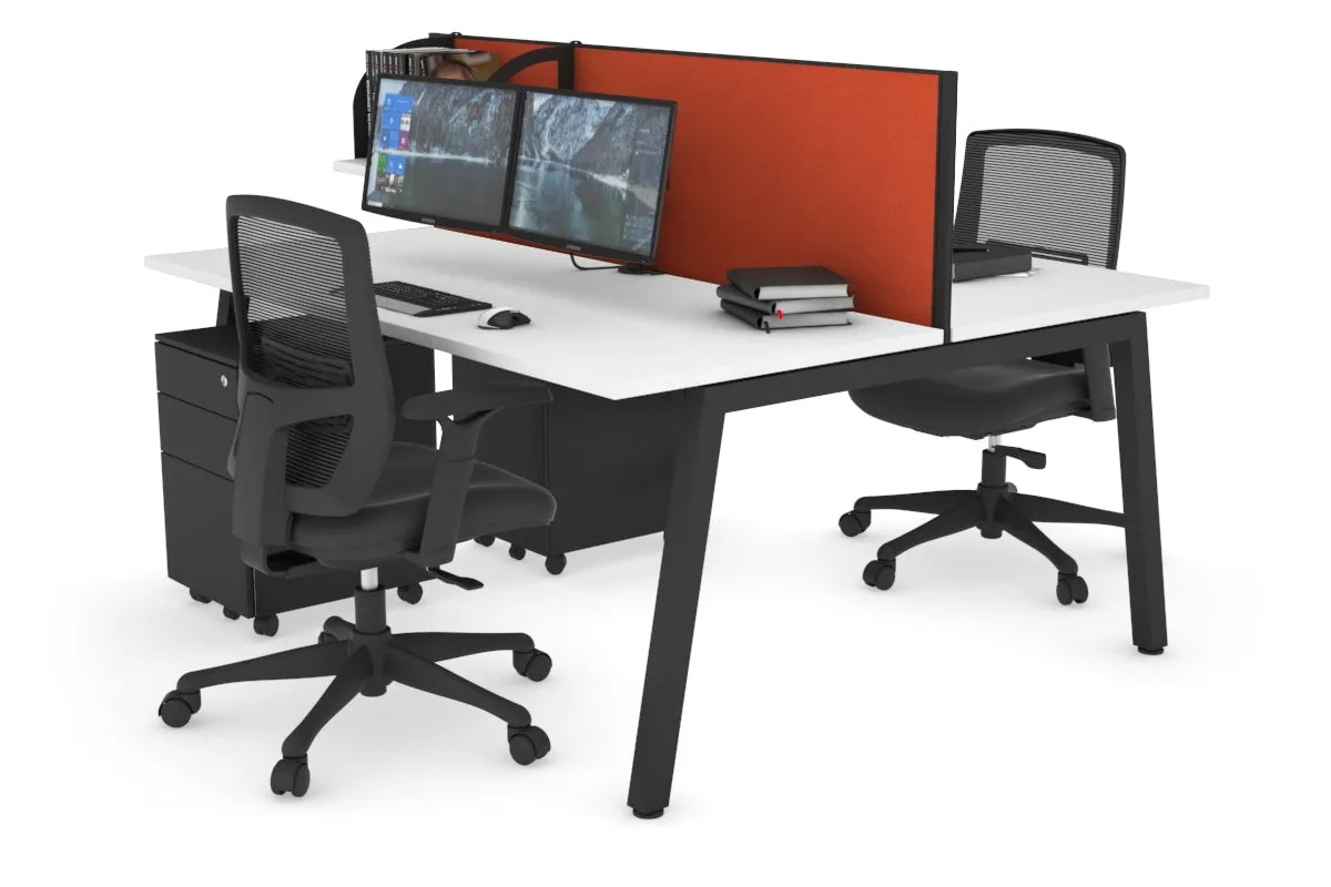 Quadro 2 Person Office Workstation [1600L x 700W]