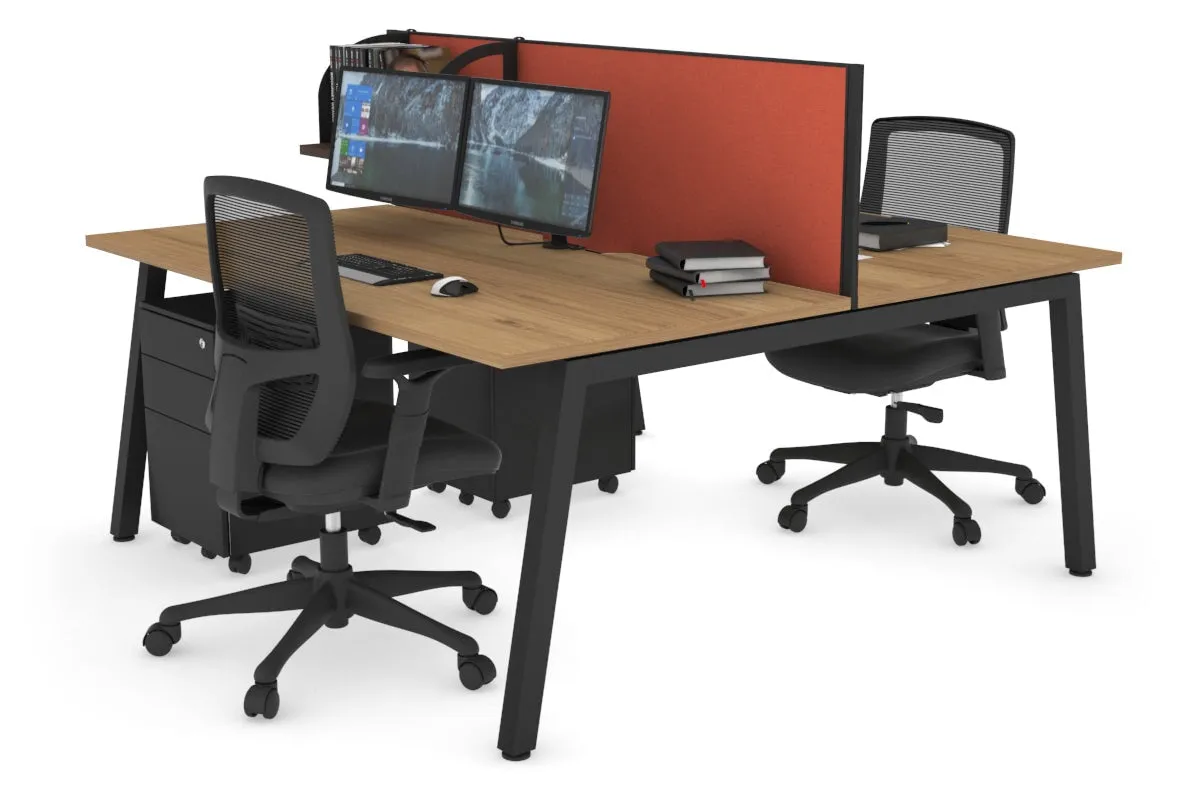 Quadro 2 Person Office Workstation [1600L x 700W]