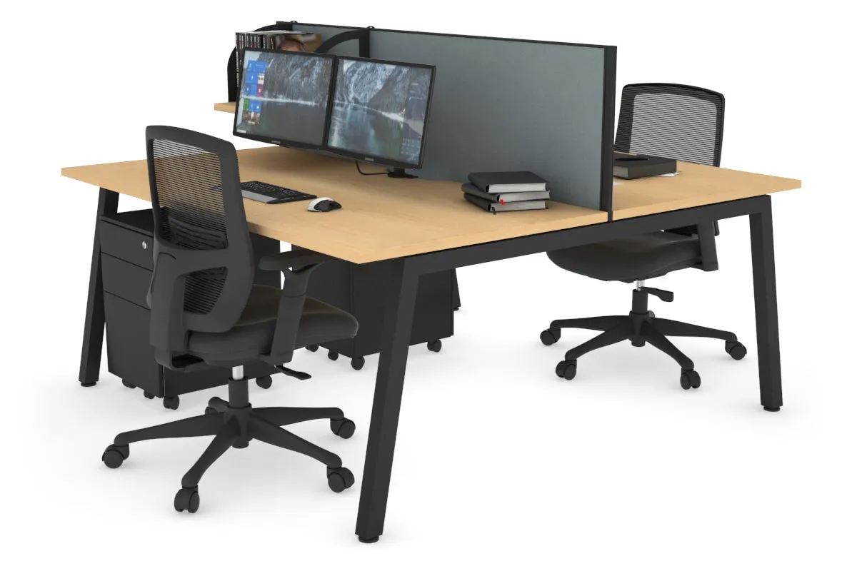 Quadro 2 Person Office Workstation [1600L x 700W]