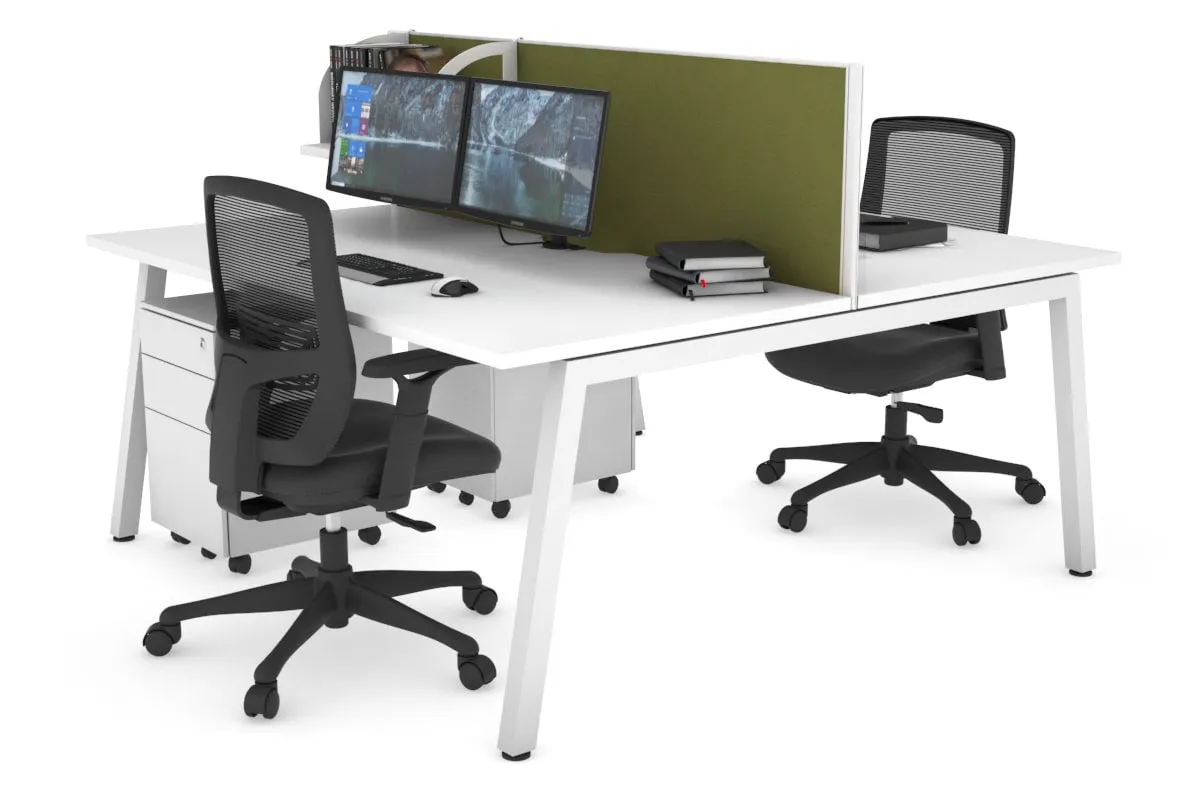 Quadro 2 Person Office Workstation [1600L x 700W]