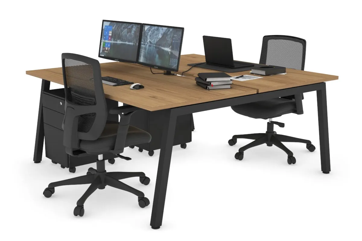 Quadro 2 Person Office Workstation [1600L x 700W]