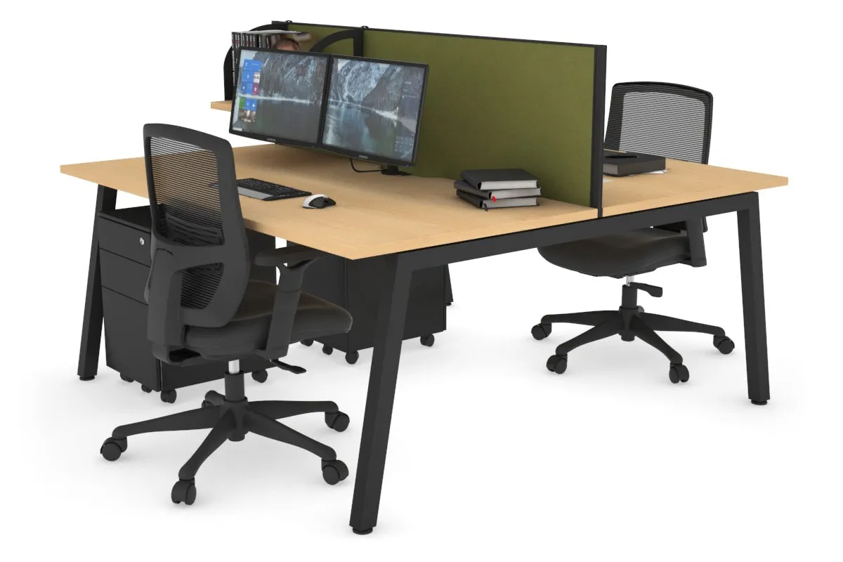 Quadro 2 Person Office Workstation [1600L x 700W]