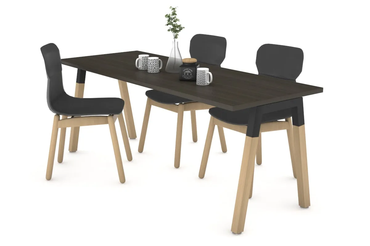 Quadro A Legs Table - Wood Legs Cross Beam [1800L x 800W]