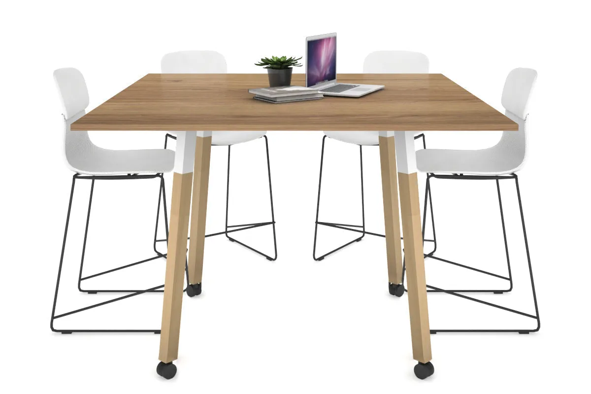 Quadro Counter Wood Legs Square Table [1200L x 1200W]