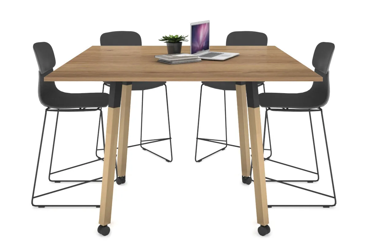 Quadro Counter Wood Legs Square Table [1200L x 1200W]