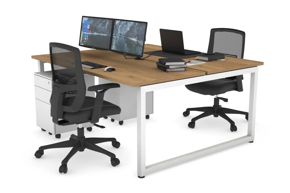 Quadro Loop Legs 2 Person Office Workstation [1800L x 700W]