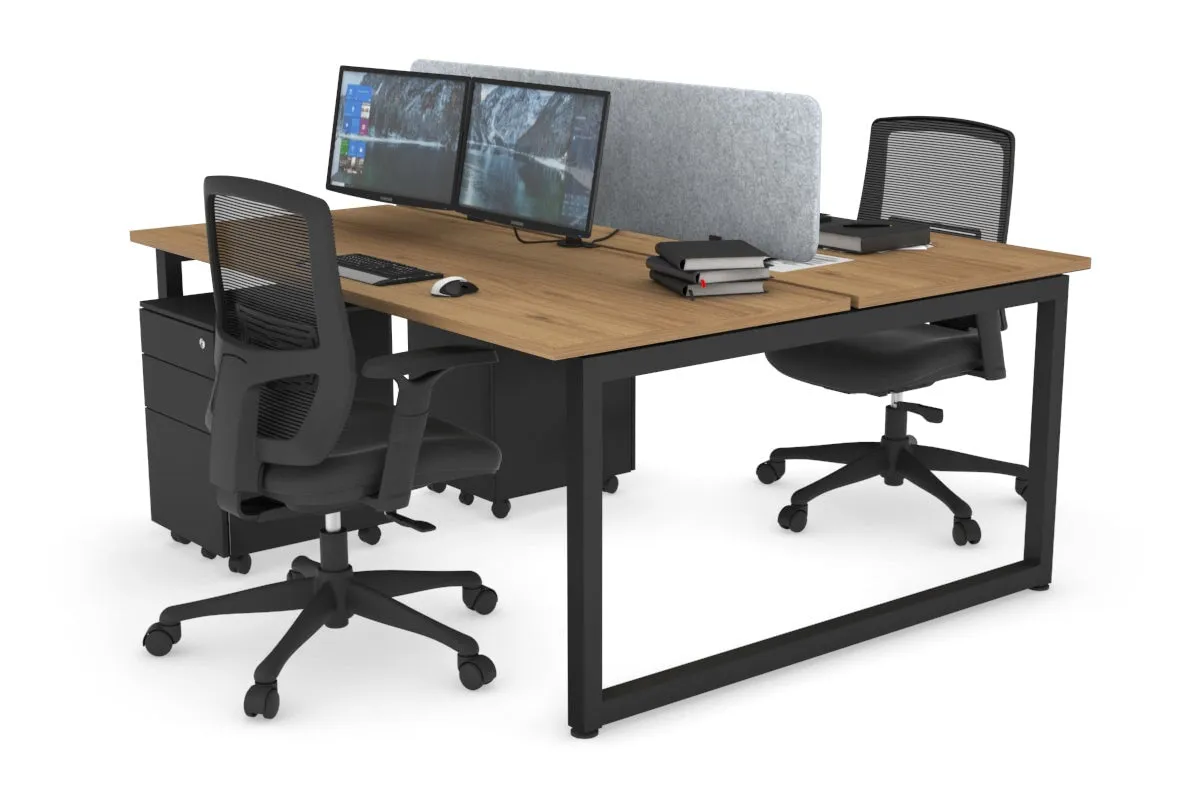 Quadro Loop Legs 2 Person Office Workstation [1800L x 700W]