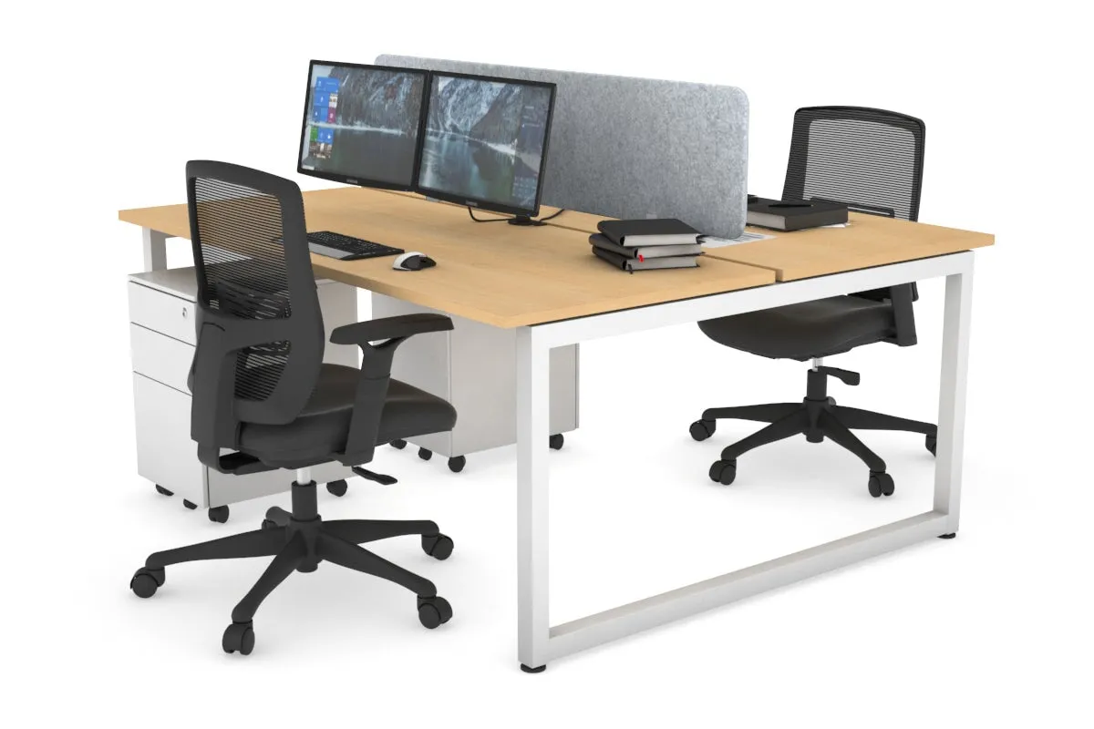 Quadro Loop Legs 2 Person Office Workstation [1800L x 700W]