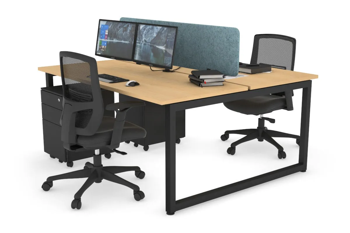 Quadro Loop Legs 2 Person Office Workstation [1800L x 700W]