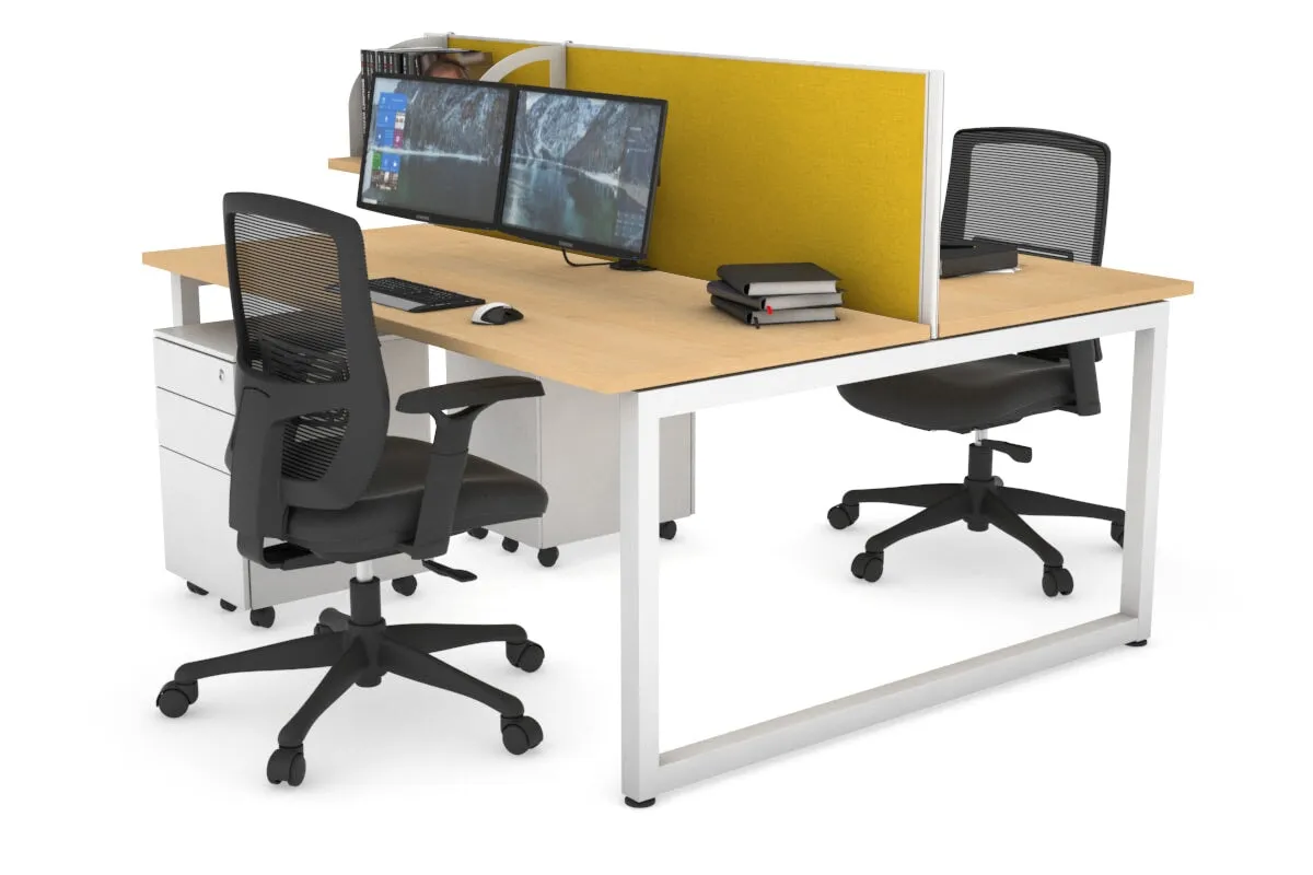 Quadro Loop Legs 2 Person Office Workstation [1800L x 700W]