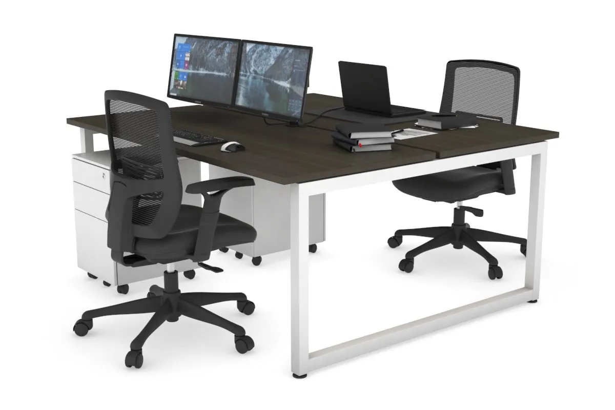 Quadro Loop Legs 2 Person Office Workstation [1800L x 700W]