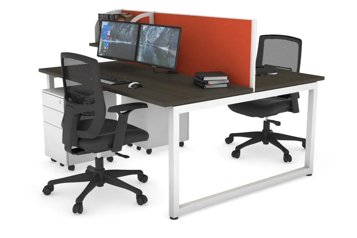 Quadro Loop Legs 2 Person Office Workstation [1800L x 700W]