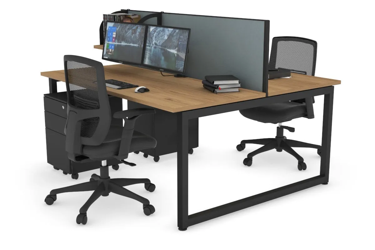 Quadro Loop Legs 2 Person Office Workstation [1800L x 700W]