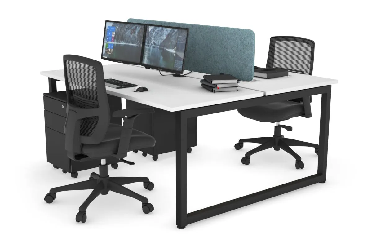 Quadro Loop Legs 2 Person Office Workstation [1800L x 700W]