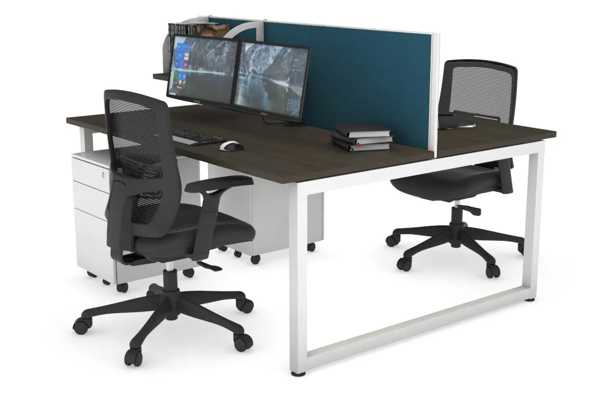 Quadro Loop Legs 2 Person Office Workstation [1800L x 700W]