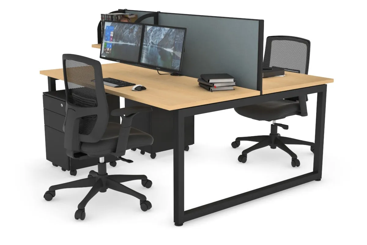 Quadro Loop Legs 2 Person Office Workstation [1800L x 700W]